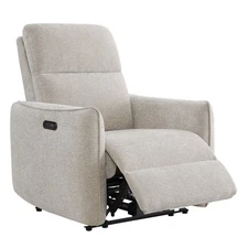 CHITA Lay Flat Recliner Chair with Power Headrest Fabric Upholstered Recliner