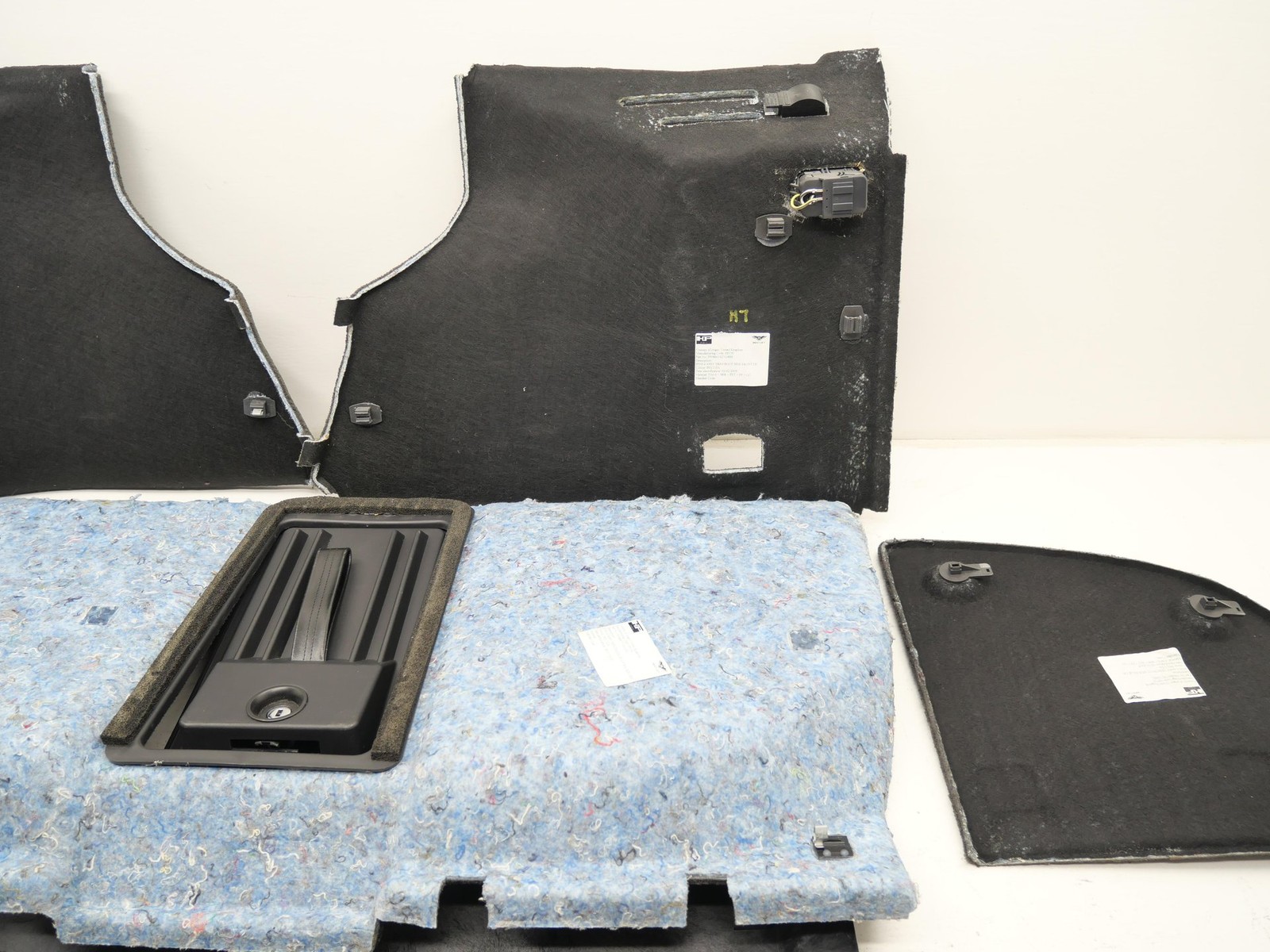 2005 Bentley Continental GT Interior Trunk Carpet Liner Trim Panel Set Black OEM