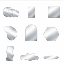 Glow Acrylic Mirror Reflective Display Set - 11PC Photo Background Props - Moder