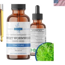 Organic Sweet Wormwood Liquid Drops - Natural Parasite Cleanse and Gut Detox ...