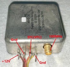 used VFT22H-100MHz VALPEY FISHER High-level output 100MHz OCXO +12V EFC