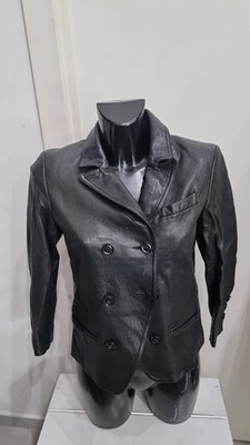 DIANE Jacke Mantel Damen Leder Farbe Schwarz Größe S Cod. AN305