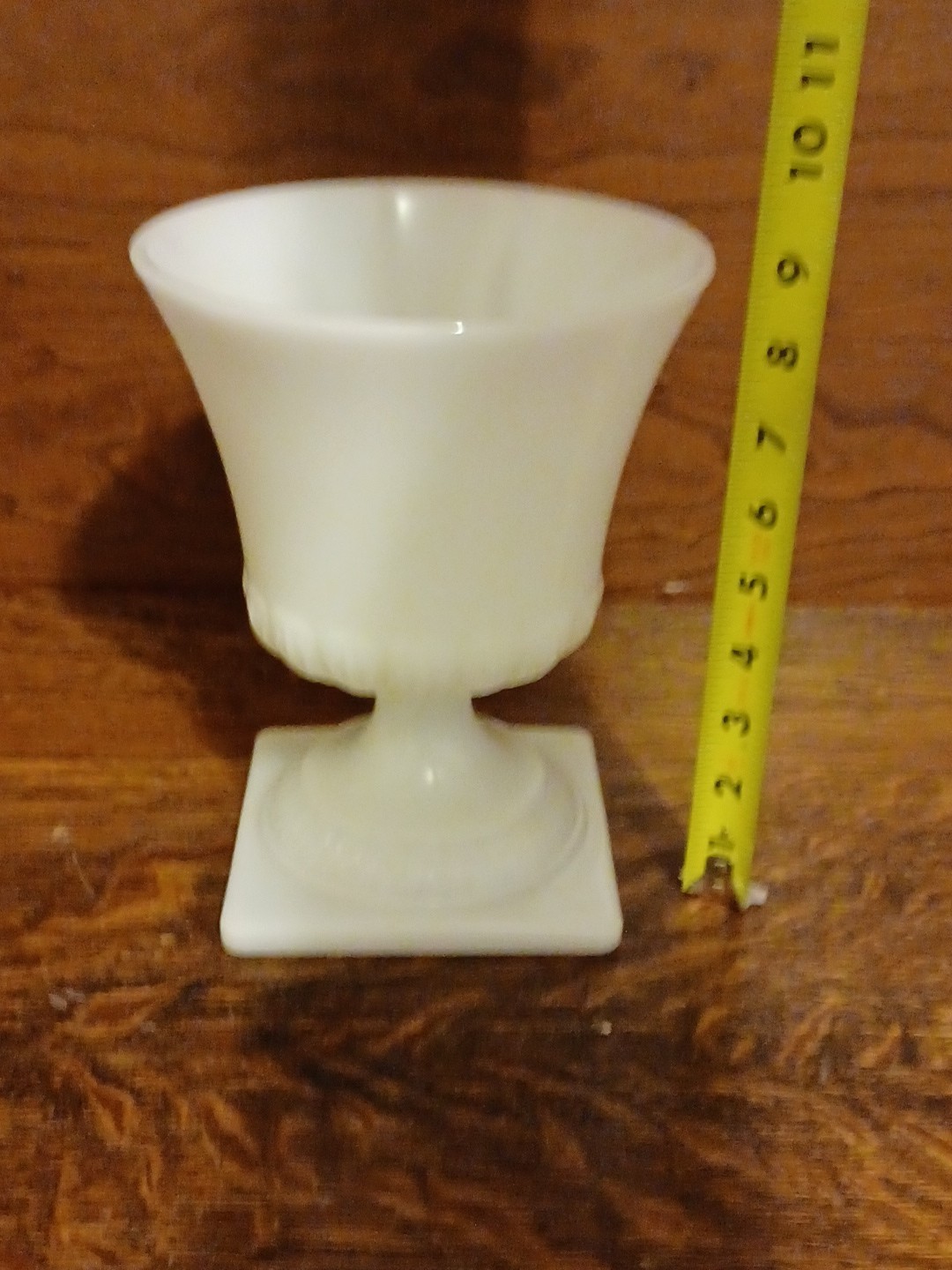 Vtg E.O. Brody Milk Glass Pedestal Planter Model MJ-44 Made In The USA No Chips!