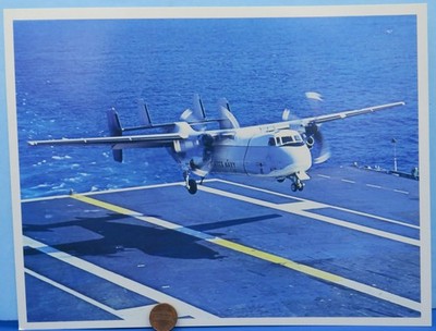 Photo Lithograph Grumman 80s vtg promotional C-2A COD Carrier-Based Transport
