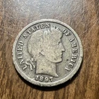 1897 Barber Dime. Free shipping Actual Coin Shop And Save