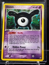 Unown (X) X/28 Unseen Forces Holo 🌀 Swirl Pokemon - MP-LP on eBay