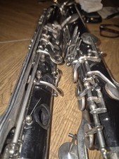 vito reso-tone BASS CLARINET FOR PARTS ONLY Broken In Half Many Good Parts See