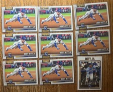 Topps Bobby Witt Jr. Kansas City Royals MLB Lot 9 Cards
