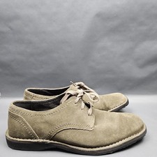 John Varvatos USA Suede Shoes Mens 10.5 Brown Casual Low Top Lace Up Oxfords