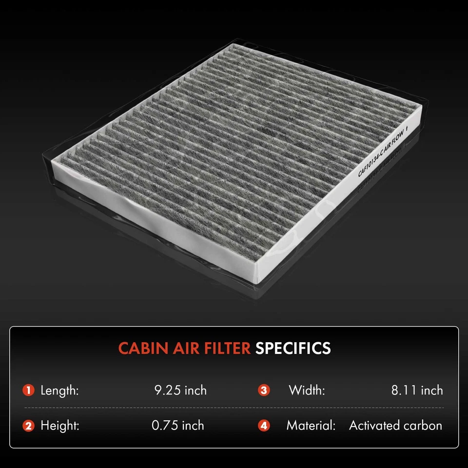 Filtro de aire de cabina de guantera trasera 2 piezas para Suzuki Kizashi 10-13 2,4 L 9586157L00 Foto 2 de 4