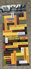 DIE CUTS WITH A VIEW STICKERS  FUN AUTUMN HALLOWEEN WORDS PACK
