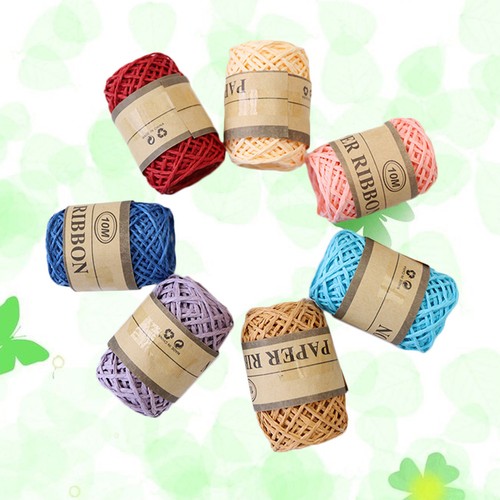 Colored Rope 1 Box Rolls Household Paper Rope Creative DIY Braided Rope Tag - Picture 5 of 11