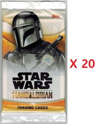 Star Wars The Mandalorian Trading Cards Lot 20 Sealed Packets Topps