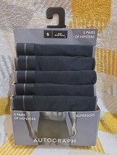 Autograph Men's Hipster Trunks Super Soft Pack of 5 Small