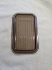 Vintage Pyrex 502-C Replacement LID ONLY Ribbed Glass Refrigerator Dish Brown