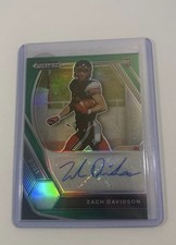 2021 Panini Prizm Draft Picks - Zach Davidson Green Prizm Auto #DPA-ZAD