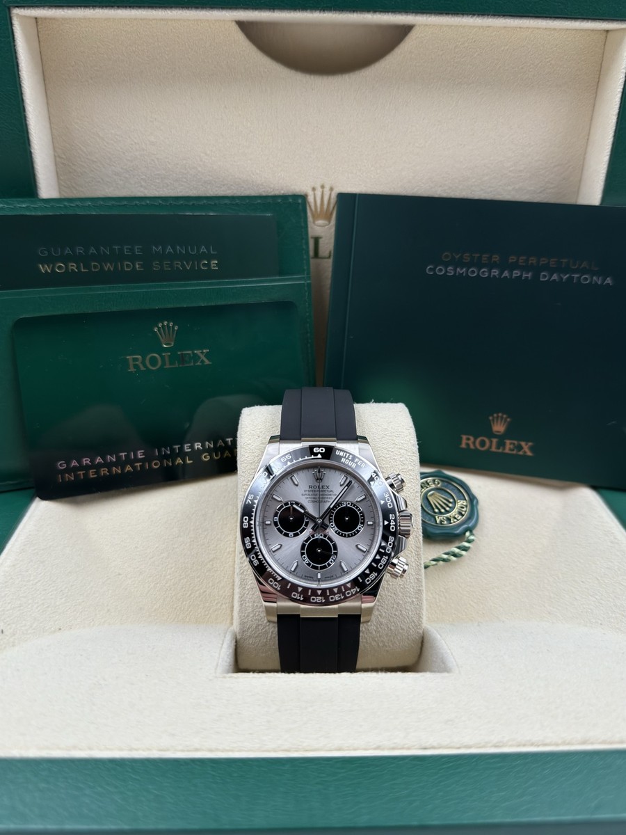 【クロミちゃん】ROLEX デイデイト・デイトナ空箱 Rolex Daytona 40mm White Gold Silver Dial Oysterflex 126519LN Box
