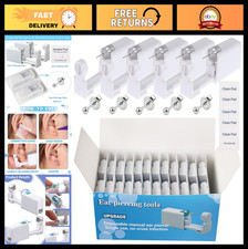 Ear Piercing Gun Kit - 72Pcs Disposable Self Ear Piercing with Earrings  Clean