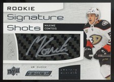 2018-19 UD Engrained Rookie Signature Shots Maxime Comtois RC Auto /249 #RSS-MC