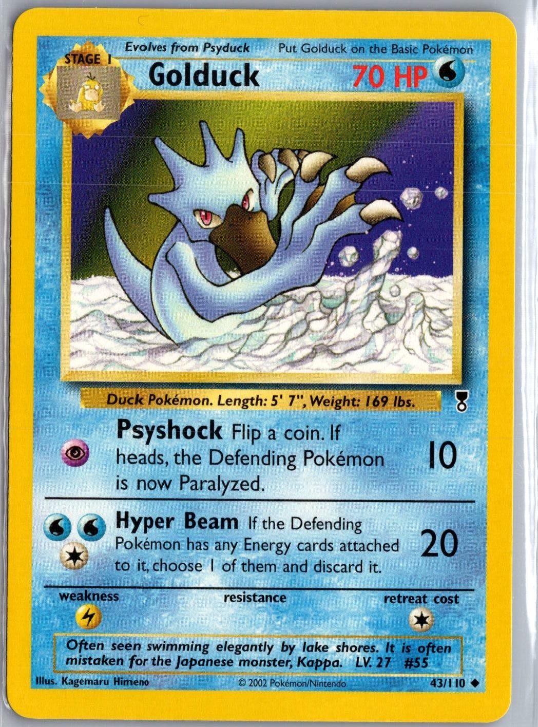 Golduck 43/110 Uncommon Legendary Collection Pokemon Near Mint