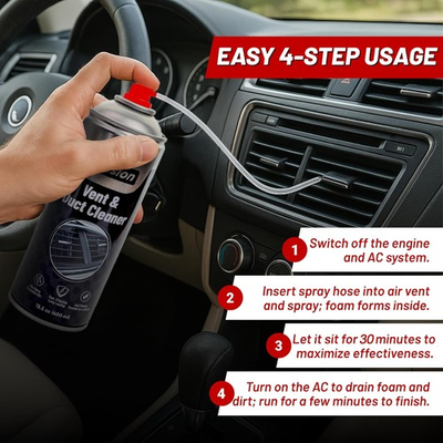 #ad AC Vent Air Duct Cleaner Foam Car Home HVAC Odor Remover No Rinse — 13.5 Oz $169.95