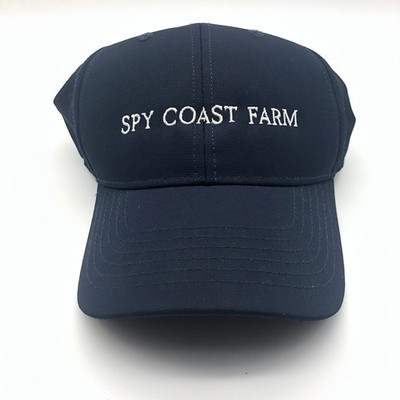 Spy Coast Farm Hat Ball Cap Blue Logo Equestrian Horse Riding