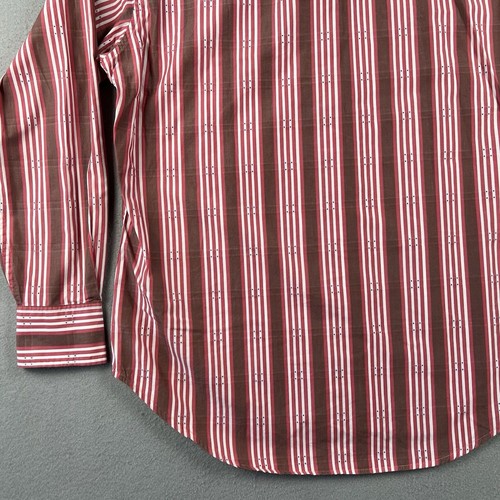 Robert Graham Shirt Men’s Medium Red Striped Pattern Long Sleeve Button Up - Picture 19 of 23