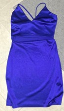 Blue sexy cut out midriff dress by Windsor