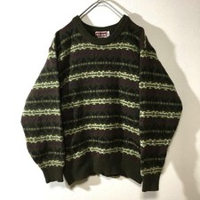 Vintage 90s LongSleeve Patterned Sweater Multicolor used in JAPAN Size L