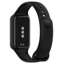 Silicone Watch Strap Black for Xiaomi Smart Band 8 Active/Redmi Band 2