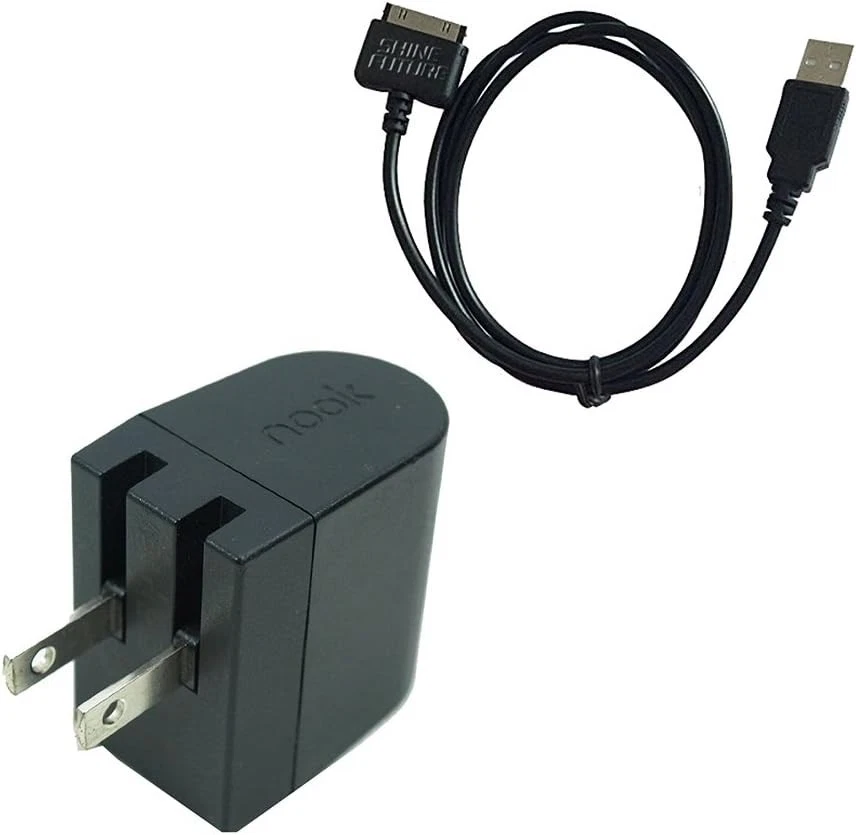 Cargador de pared USB eficiente y cable para dispositivos Nook HD BNTV400 y BNTV600 Foto 3 de 4