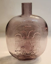1974 Clevenger Bros Glass Works  Antique Bottle Collectors Flask E2
