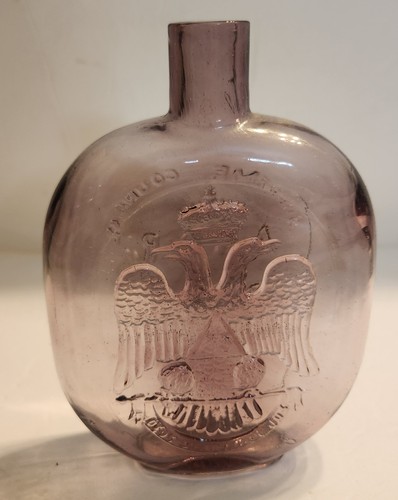 1974 Clevenger Bros Glass Works  Antique Bottle Collectors Flask E2