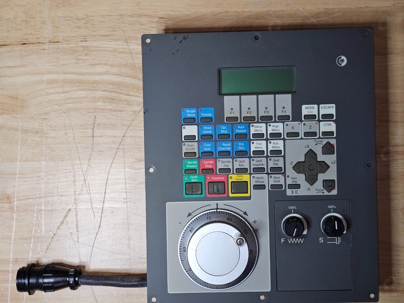 3-424-2332A Siemens Cincinnati Milacron A2100 CNC Operator Panel w/Handwheel