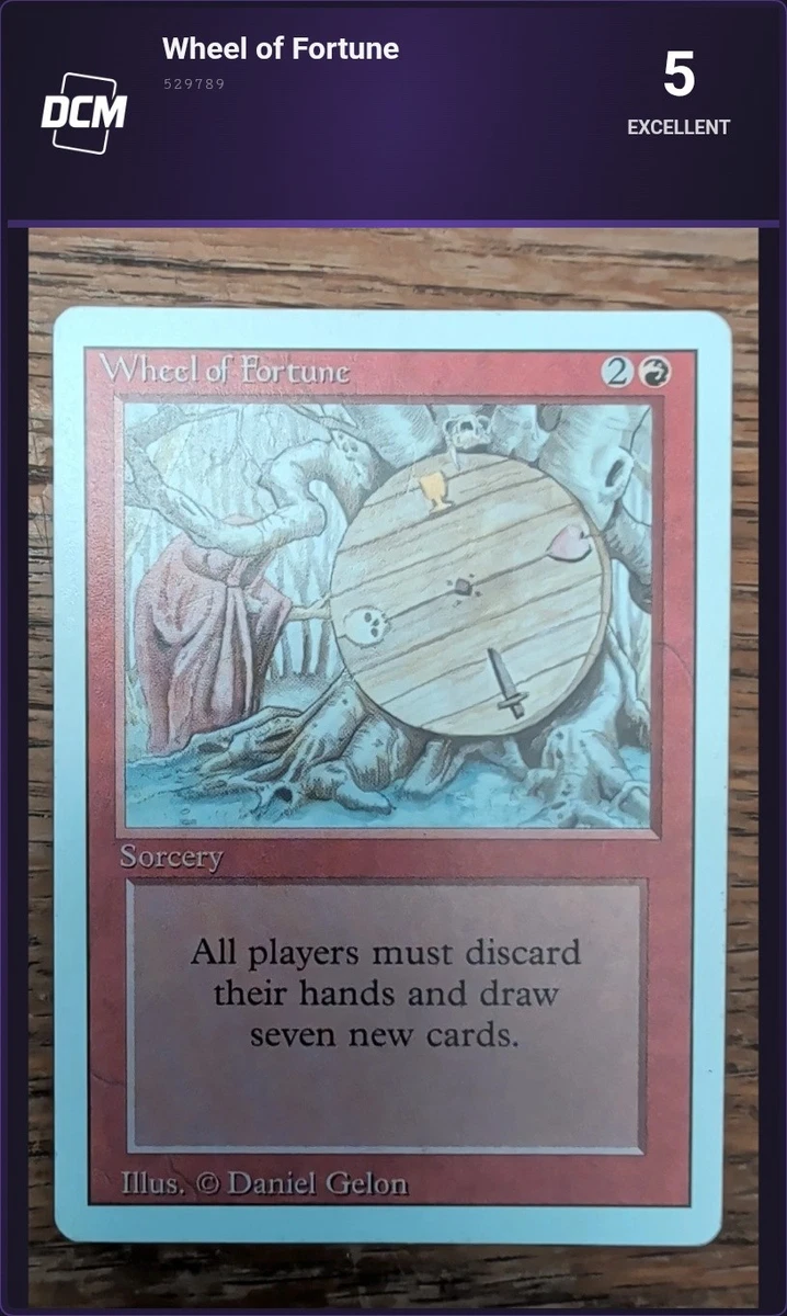 Wheel Of Fortune In Individual Magic: The Gathering Cards for sale