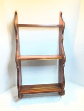Vintage Wood Wall Curio Shelf Primitive Rustic Country 29.75 x 14.75 x 5.75