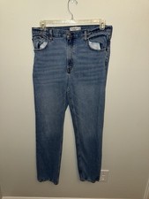 Abercrombie  Fitch Jeans The '90s Straight Ultra High Rise Size 14 32  Inseam