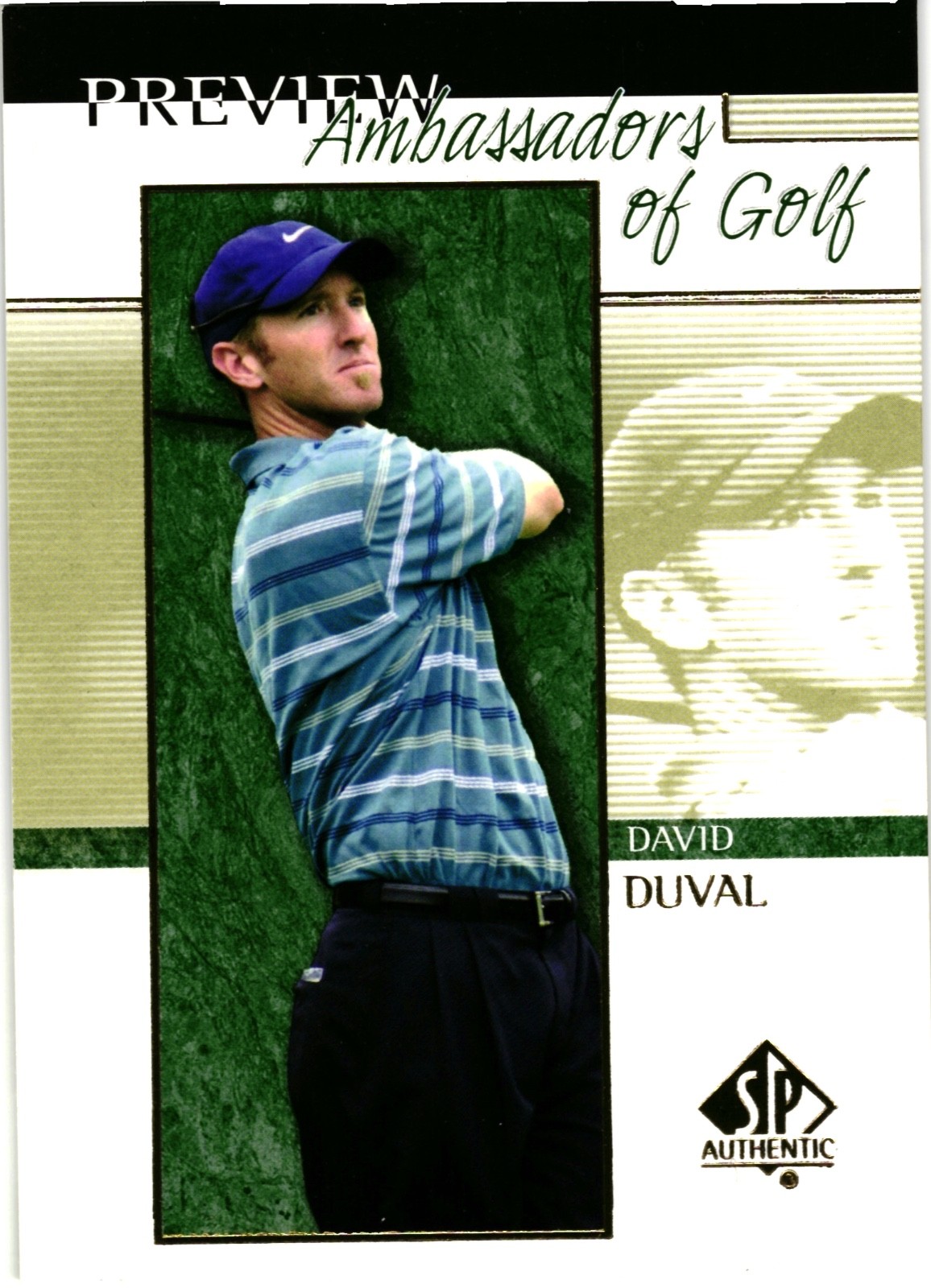 2001 Upper Deck SP Authentics Preview David Duval #57
