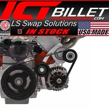 Ls Low Mount Alternator Bracket For Electric Water Pump W Tensioner Compatib... Ls Low Mount Alternator Bracket For Electric Water Pump W Tensioner Compatib...