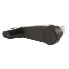 E 2191 Black Plastic Sliding Door Latch Lever Security Hardware Single Pack