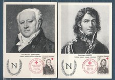 carte  1er jour  la paire croix rouge  08  Dricourt et 65  Baudéan   1964