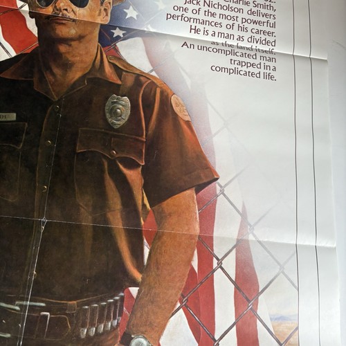 Original 1982 Movie House Poster “THE BORDER” 27X41 Harvey Keitel Valarie Perrin - Picture 5 of 15