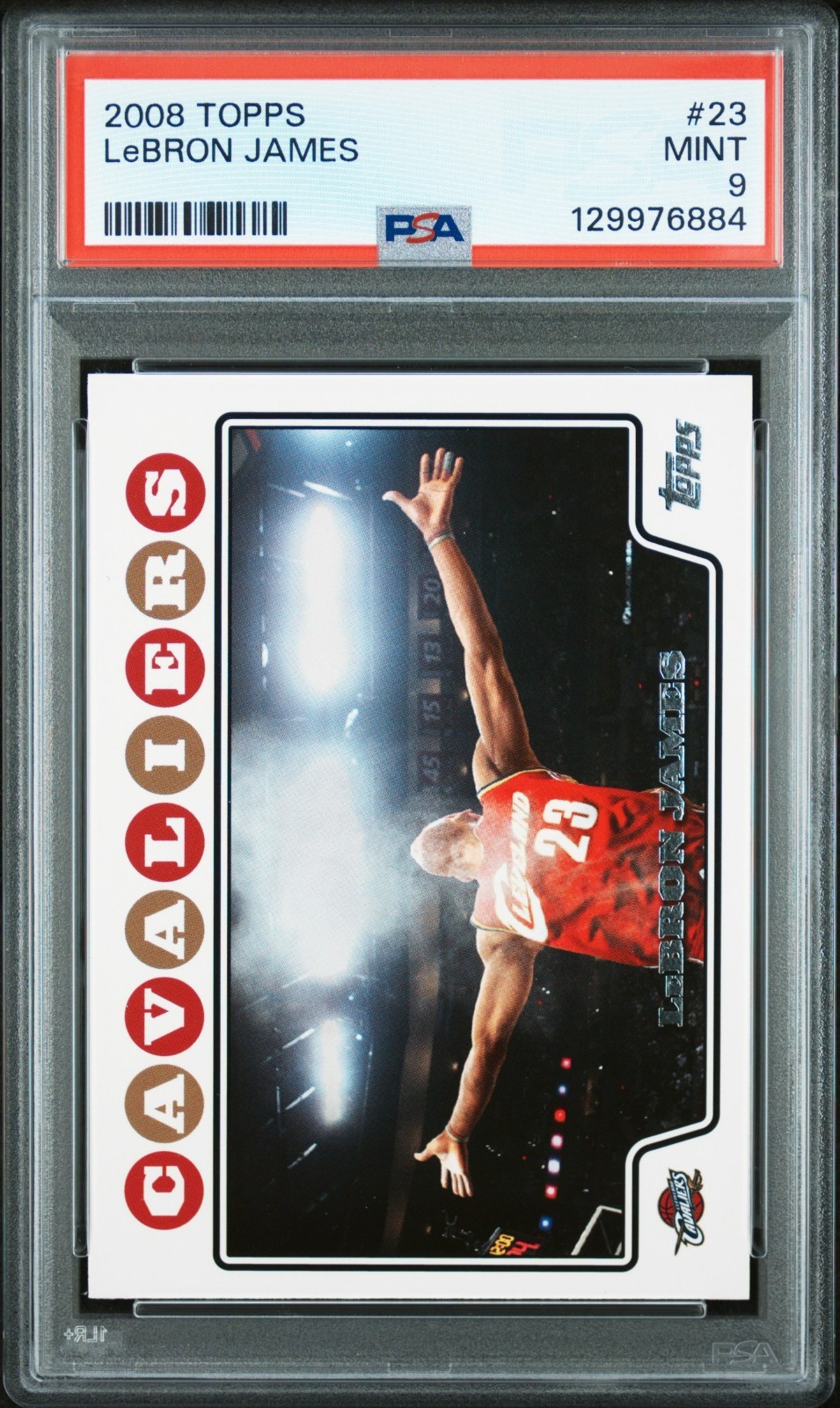 2008 TOPPS #23 LeBRON JAMES PSA 9 MINT NEW SLAB