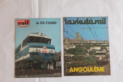 2 Revue La Vie Du Rail von 1969 und 1978 Bahnhof Angouleme Disel CC-72000