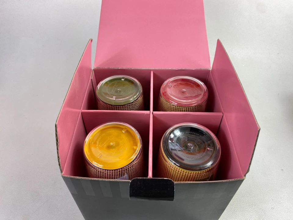 Barbie Juego De 4 Vasos Acrílicos Gafas Nuevo En Caja Nuevo En Caja 2002 Treasure Craft Foto 4 de 4