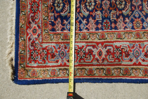 Alfombra vintage Estate Find hecha a mano? Alfombra geométrica oriental de lana 31"x5' origen de ayuda - Imagen 10 de 17