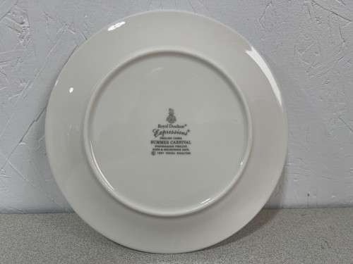 Royal Doulton Expressions 1991 Summer Carnival Bread Plate 6.5" - Picture 2 of 2