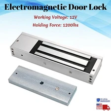 12V Electric Magnetic Door Lock Electromagnetic 1200LB (540KG) Access Control