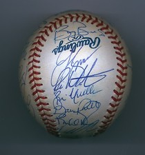 2000 S.F. Giants Autographed Team Baseball BALL 29 Autogs. w/BONDS Playoff Team