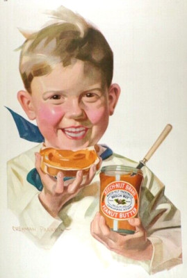 Vintage Beech-Nut Peanut Butter Ad Reproduction Print Advertising 17x12